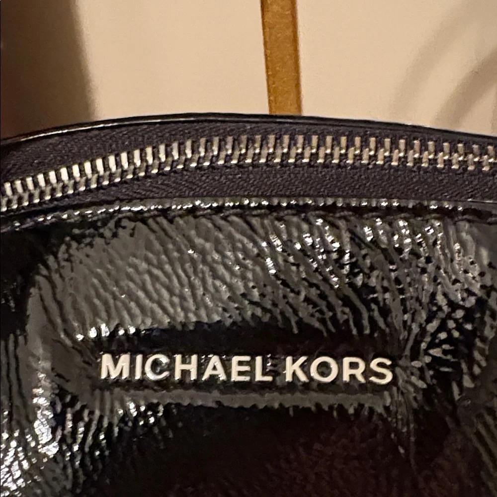 Michael Kors Sadie patent leather Black Satchel